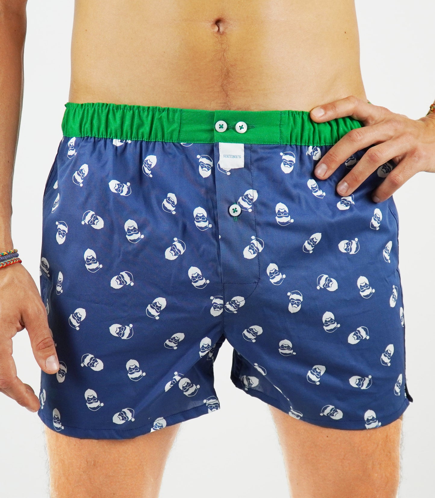 Blue Santa Boxershort